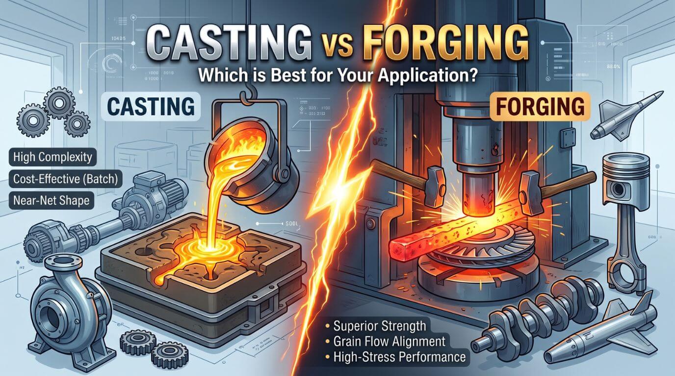 Casting vs Forging and Where Ductile Iron Fits
